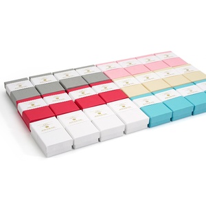 Scatole portagioie rettangolari scatole regalo di imballaggio in carta di design amichevole di qualità <span class=keywords><strong>B</strong></span> con nastro per orecchini ciondolo collana anello - Product Image 4