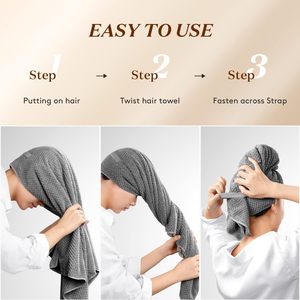 Siêu Sang Trọng Sợi Nhỏ Tóc Khô Bọc Tùy Chỉnh Đơn Giản Spa Turban Nhanh Khô Salon Khăn Cho Phụ Nữ Bán Buôn - Product Image 2