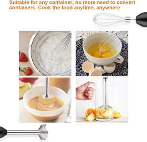 <span class=keywords><strong>Batidora</strong></span> de cocina de mano eléctrica portátil de inmersión comercial multifunción de acero inoxidable de 2 velocidades y <span class=keywords><strong>500W</strong></span> - Product Image 4