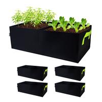 Sacs de culture portables, respirants et réutilisables en feutre non tissé, à double compartiment, pliables, pour potager surélevé et culture de légumes
