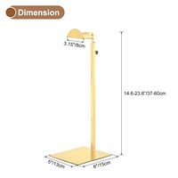 Support de présentation pour sacs à main en acier inoxydable écologique pour femmes, lavable, designs personnalisés, support métallique pour sacs de magasin de détail, marque AURORA