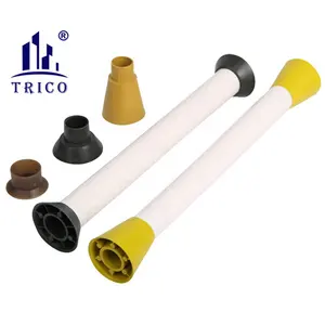 Hebei Fábrica Cofragem De Concreto Plástico Tubo Tie Rod Pipe Sleeve PVC Plastic Pipe Sleeve E Cone