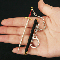 Mini Espada de Alta Calidad de 9 cm, Modelo de Aleación con Hoja de Rebecca, Llaveros como Regalo Promocional
