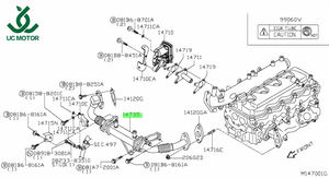 คูลเลอร์ <span class=keywords><strong>EGR</strong></span> อัตโนมัติสำหรับ <span class=keywords><strong>Nissan</strong></span> Pathfinder R51 2.5 NAVARA D40T 07-10 14735-EC00D ไอดี & วาล์วไอเสีย & แทปเซ็ตวาล์ว - Product Image 3