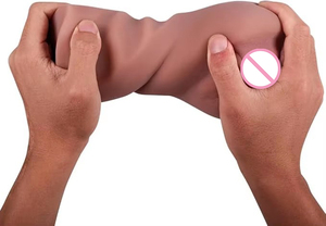 男性用大サイズハンドヘルドシミュレーション防水陰茎刺激大人用ソフトオナニーカップ - Product Image 5