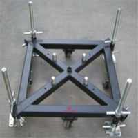 Support de sol triangulaire en treillis pour levage et transport, 2000 kg, en alliage d'aluminium modulaire soudé, pour salons professionnels, présentoirs argentés, certifié TUV, robuste