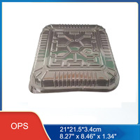 Cubiertas de Plástico para Recipientes de Aluminio, Tapas Transparentes Desechables para Bandejas de Aluminio, Tapas de Domo, Cubiertas de Plástico Transparente, Resistentes