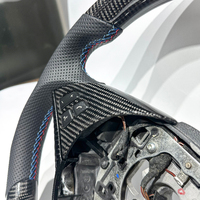 Volant sport en cuir et fibre de carbone personnalisé, directement de l'usine, adapté aux voitures BMW E46 E53 E60 X5 X6, volant de course pour tuning automobile