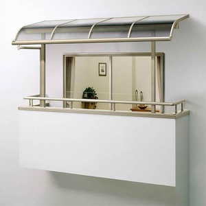 Auvent de terrasse en polycarbonate léger et facile à installer, auvent de balcon <span class=keywords><strong>pour</strong></span> auvents extérieurs résidentiels - Product Image 6
