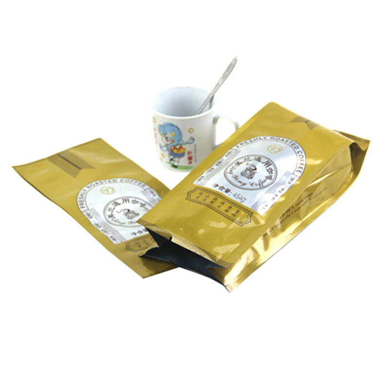 Zipper Top Sealing Food Packaging Laminated Aluminium Foil Heat Seal Aluminum Foil Mylar Pouches Bags Food Nut Coffee Packaging