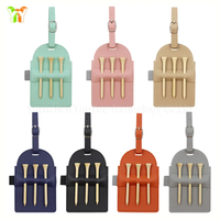 YY Stock PU cuir Golf Tee Tag multicolore Golf Tee Holder pochette réutilisable Golf accessoires pour hommes femmes