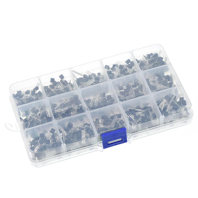 Kit 480 Transistors NPN/PNP - 24 Valeurs (A1015, 2N2222, BC547…), Boîtier TO-92, Pour électronique DIY