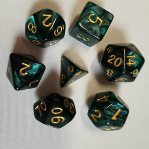 Tùy Chỉnh Nhựa RPG Đa Diện Nhựa Dnd 7Pcs <span class=keywords><strong>Set</strong></span> Board Trò Chơi Rpg Nhựa Xúc Xắc - Product Image 3