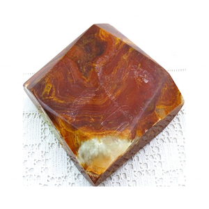 Cenicero de ónix veteado, tallado Vintage, verde pulido y marrón, a la venta - Product Image 3