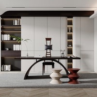 Ensemble de table Moon en bois classique italien