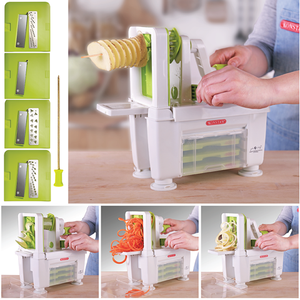 Nueva Llegada Vegetal Chopper Spiralizer Slicer Potato Chip Cutter Zanahoria Slicer - Product Image 6