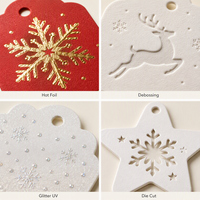 Étiquettes personnalisées en carton 400 g/m² pour vêtements avec code-barres pour boîtes cadeaux de Noël, durables, vente en gros, service de conception gratuit