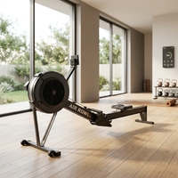 Machine à ramer pliable en acier pour intérieur, usage commercial polyvalent, stable, durable, légère, pour le remodelage corporel et le fitness – Meilleure vente