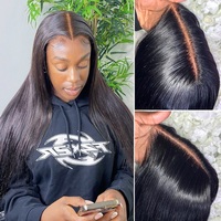 Pré plumer HD dentelle frontale perruque vison Invisible peau fondre suisse HD dentelle avant perruques brutes brésiliennes perruques de cheveux humains pour les femmes noires