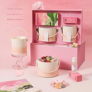Bougies parfumées artisanales très demandées avec mèches <span class=keywords><strong>en</strong></span> bois, décorations haut de gamme, cire de soja, pot <span class=keywords><strong>en</strong></span> céramique, pour la maison et la chambre. - Product Image 1