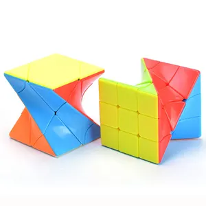 Bán hàng nóng Twist 3x3 xiên Stickerless Câu Đố ma thuật tốc độ Cube trò chơi Twisty Câu Đố RUBIX đồ chơi