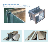 Conduit de cvc tdc bride coin machine hvac Ventilation conduit Flexible en aluminium formant l'équipement