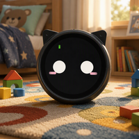 Robot de bureau intelligent avec oreilles de chat, assistant éducatif, interaction vocale, contrôle par application