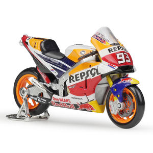 Moto de simulation en alliage 1:18 Repsol Team RC213V, modèle <span class=keywords><strong>GP</strong></span> moulé sous pression avec finition détaillée, pour garçons : Contrôle la force - Product Image 1