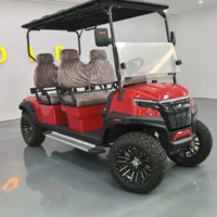 4 Kendaraan Golf Listrik Bertenaga Baterai Lithium dengan Motor AC 60V, Tugas Berat, dan Lampu LED untuk Pelabuhan, Stadion, Pertanian, Berburu