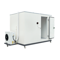 Chambre froide modulaire automatique insonorisée avec panneaux sandwich PU Copeland Emerson, télécommandée, pour viande, fruits et légumes