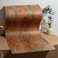 Panneaux de revêtement intérieur souples Mcm Conception de mur extérieur Imperméable au feu Pierre artificielle flexible Panneau mural en travertin Mcm