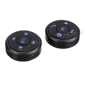Volant de voiture sans fil universel 12V, télécommande Bluetooth à 10 boutons pour autoradio DVD GPS avec lumière nocturne, forme ronde - Product Image 2