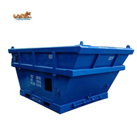 Conteneur de déchets marins robuste de 6,5 m³ conforme aux normes DNV 2.7-1 et ISO 10855