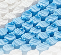Matelas hybride à ressorts ensachés, compressé sous vide, enroulé dans une boîte, livraison rapide, taille twin, queen, king