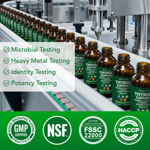 Integratore Liquido per il Supporto della Tiroide, Vegano, Senza Alcool, 60ml, <span class=keywords><strong>con</strong></span> Selenio, <span class=keywords><strong>Zinco</strong></span>, Iodio e Vitamine, Etichetta Privata all'Ingrosso - Product Image 3