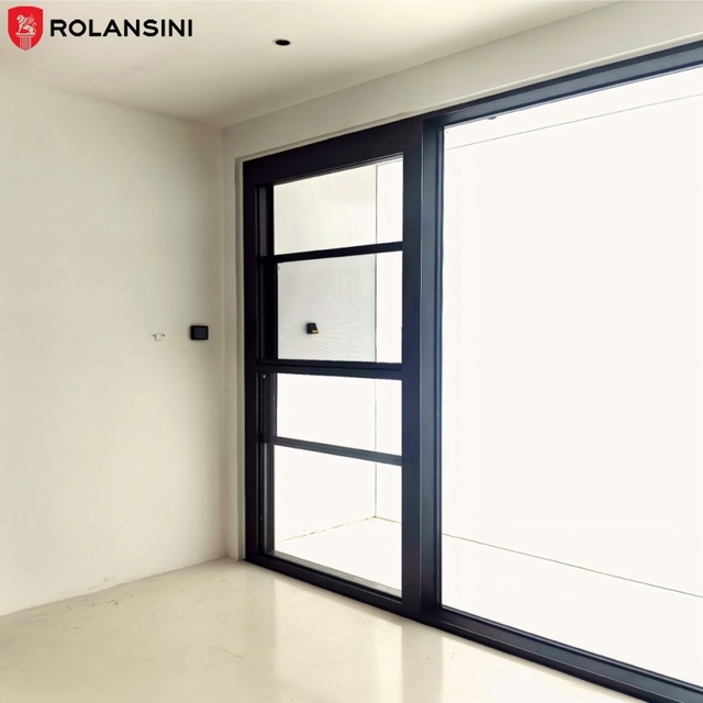 Rolansini CE Certified Stainless Steel Aluminum Thermal Break Vertical Sliding Glass Lift-up Automatic Electric Lifting Window