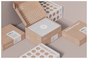 Mỹ Kraft thẻ sóng Tear-Strip hộp bưu phẩm hai mặt in kraft giấy máy bay Hộp Tùy chỉnh kéo-tab hộp bưu phẩm - Product Image 2