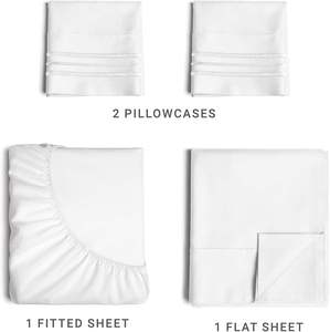 Wholesale Cheap 4pcs Bedding Set Twin Full Queen King Size 200 Count Print Microfiber Bed <strong>Sheet</strong> - Product Image 3