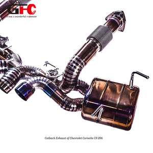 ביצועים גבוהים מלאים עבור c8z06 5.5l מערכת צינור פליטה חתול גב עם צלילים טובים 2020-2024 - Product Image 3