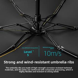 Sombrilla Plegable Ultraligera de Seis Varillas con Protección Solar del 50%, para Lluvia y Sol, Ideal para Regalo o Publicidad - Product Image 4