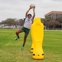 Mannequin de défense gonflable robuste de 190 cm en PVC pour l'entraînement au football et la pratique des coups francs