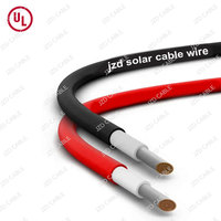 JZD Kabel H1Z2Z2-K Solarkabel 6mm2 Solarpanel-Kabel Photovoltaik-Draht Rot & Schwarz Verzinntes Kupfer Solarkabel