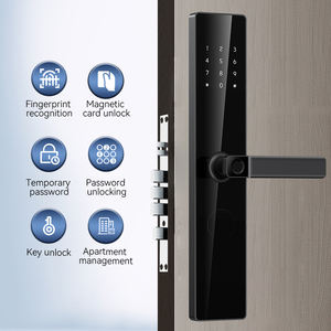 Kasman SOURCE PRIX Serrure de porte en bois Connectivité WiFi <span class=keywords><strong>Reconnaissance</strong></span> d'empreintes digitales <span class=keywords><strong>Coffre</strong></span>-<span class=keywords><strong>fort</strong></span> pour la maison App Key Access Carte mémoire - Product Image 5