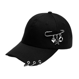 New Fashion Adjustable Size for Outdoor Iron Ring With <b>Pin</b> Decorated Baseball <b>Hat</b> for Men and Women - Product Image 1