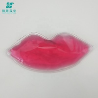 Esthétique Soulagement de la douleur Compresse froide Logo personnalisé Pack de glace Forme de lèvre Pack de gel froid pour les lèvres