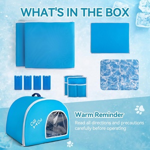 AFP Hot Summer Foldable Waterproof Cat Cooling House Indoor Outdoor Pet Cooling Shelter Enclosed Pet Ice <strong>Igloo</strong> For <strong>Dogs</strong> and Cats - Product Image 3