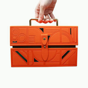 Boîte en carton en cuir PU personnalisée pour <span class=keywords><strong>dragées</strong></span> de mariage en stock avec revêtement UV et gaufrage pour le stockage de bonbons - Product Image 5