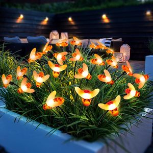 Luces Solares para Jardín con Forma de Abeja, 6-12 Horas de Duración, Lámpara LED Oscilante con Estaca, Decoración para Jardín y Césped - Product Image 1