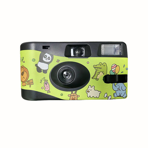 Nouveau style d'appareil photo argentique 35 mm avec autocollant en papier personnalisé et flash - Product Image 4