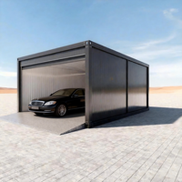Panneau sandwich en acier personnalisé SS, maison préfabriquée moderne, abri pour voiture, garage, porte, atelier extérieur, entrepôt, garantie 5 ans